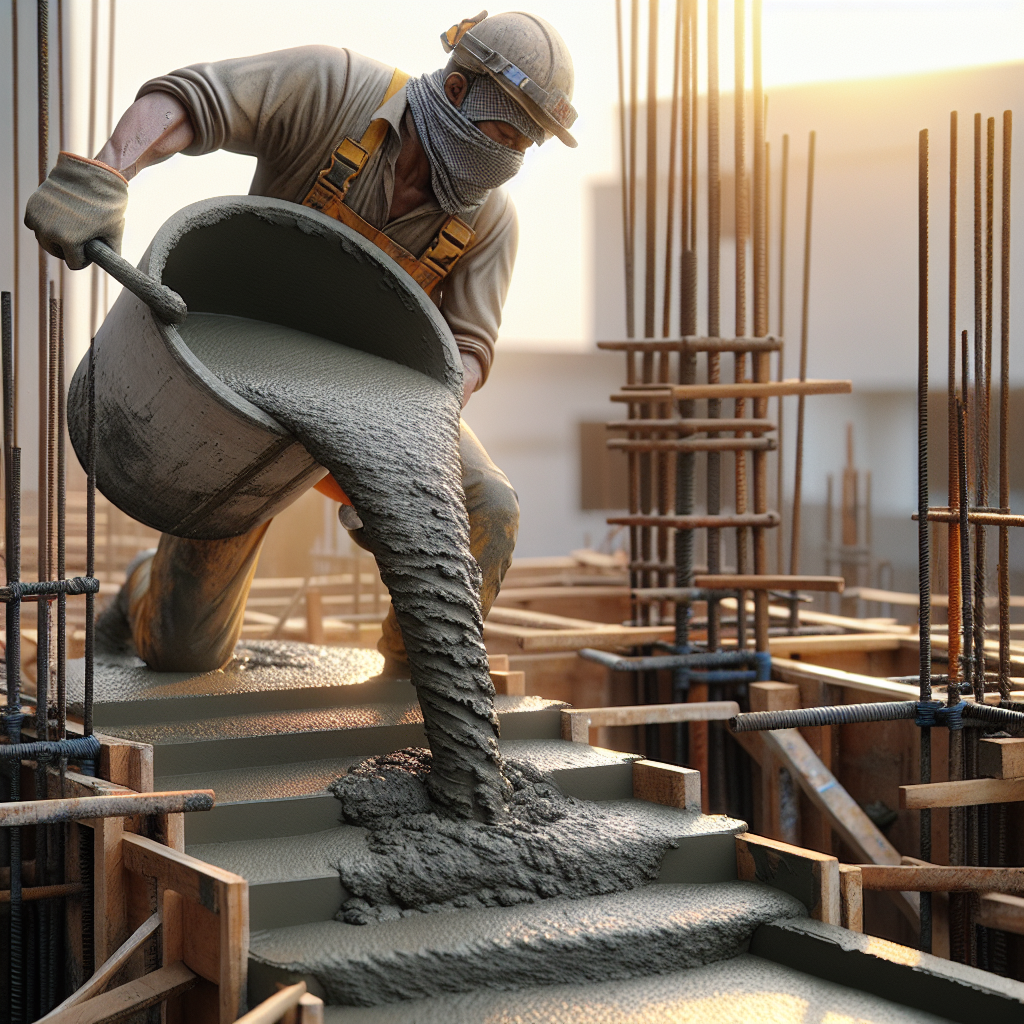How to pour concrete stairs