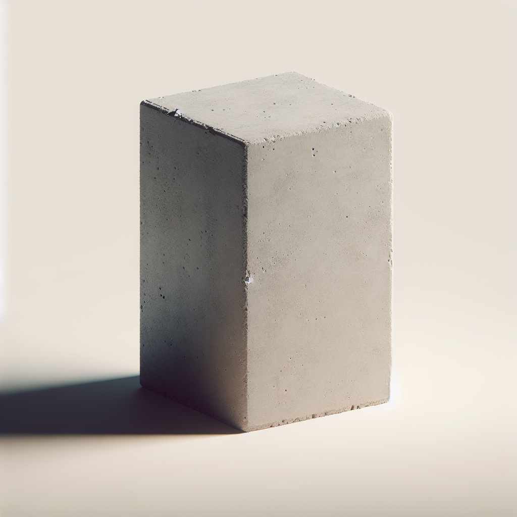 How tall is a cement block