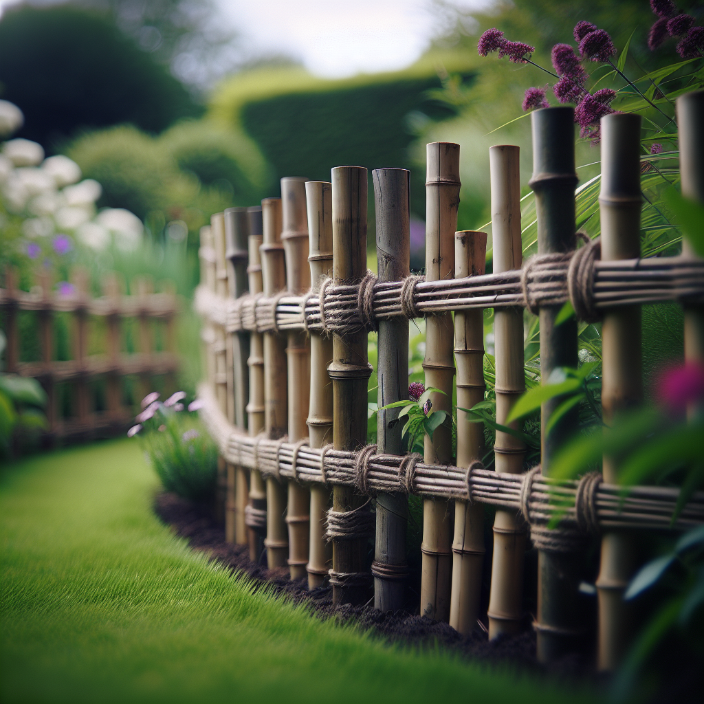 How to make a bamboo fence