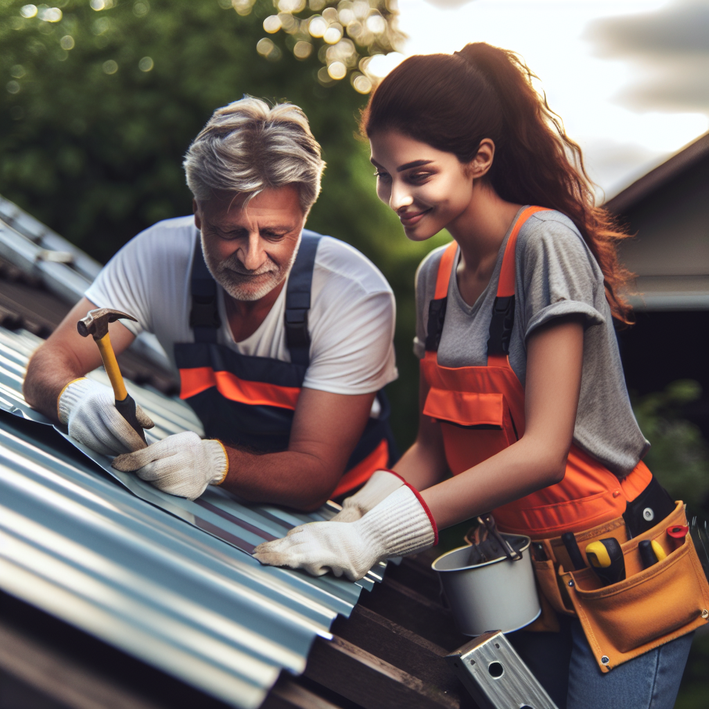 How to roof a garage with corrugated sheets