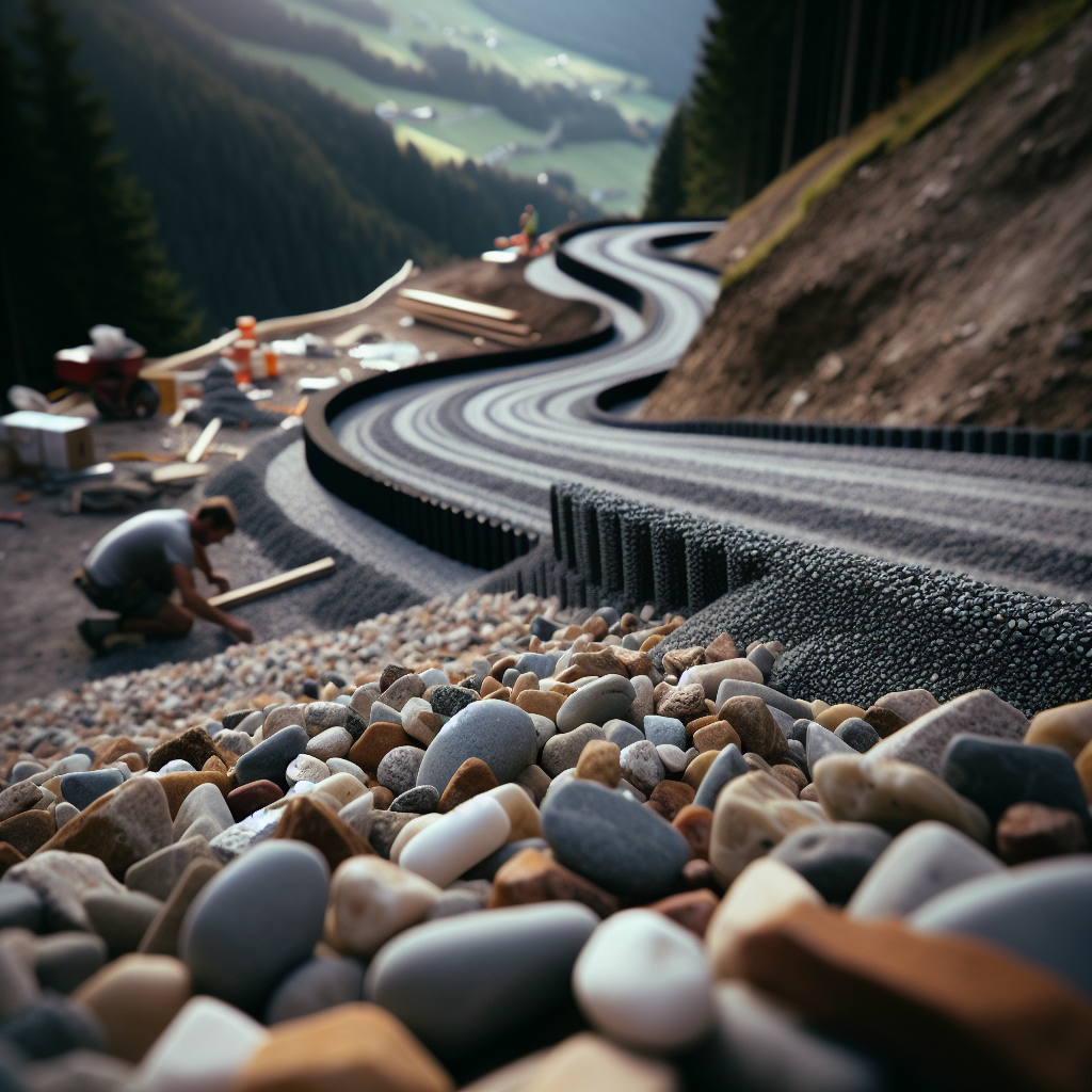 How to make a gravel path on a slope